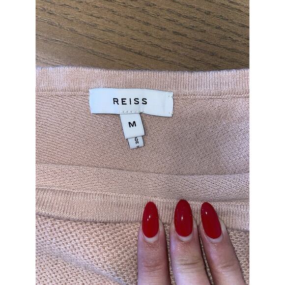 Reiss Pink Off-the-Shoulder Sweater - Picture 8 of 9